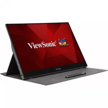 Viewsonic TD1655 computer monitor 39.6 cm (15.6 inch) 1920 x 1080 pixels Full HD LED Touchscreen Multi-user Black, Silver