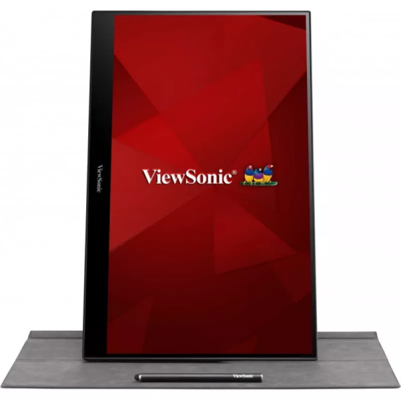 Viewsonic TD1655 computer monitor 39.6 cm (15.6 inch) 1920 x 1080 pixels Full HD LED Touchscreen Multi-user Black, Silver