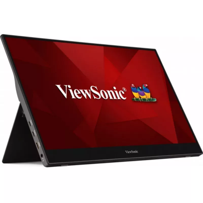 Viewsonic TD1655 computer monitor 39.6 cm (15.6 inch) 1920 x 1080 pixels Full HD LED Touchscreen Multi-user Black, Silver