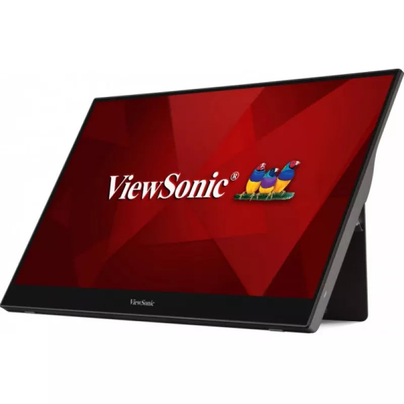 Viewsonic TD1655 computer monitor 39.6 cm (15.6 inch) 1920 x 1080 pixels Full HD LED Touchscreen Multi-user Black, Silver