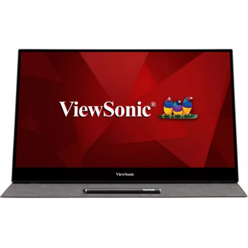 Viewsonic TD1655 computer monitor 39.6 cm (15.6 inch) 1920 x 1080 pixels Full HD LED Touchscreen Multi-user Black, Silver
