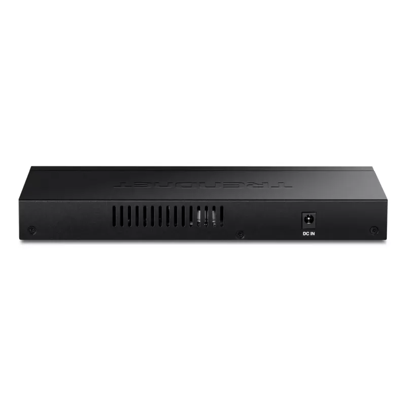 Unmanaged network switch TRENDnet TEG-S5091 — 8× 2.5G RJ-45 ports, 60 Gbit/s, 12V, wall-mountable