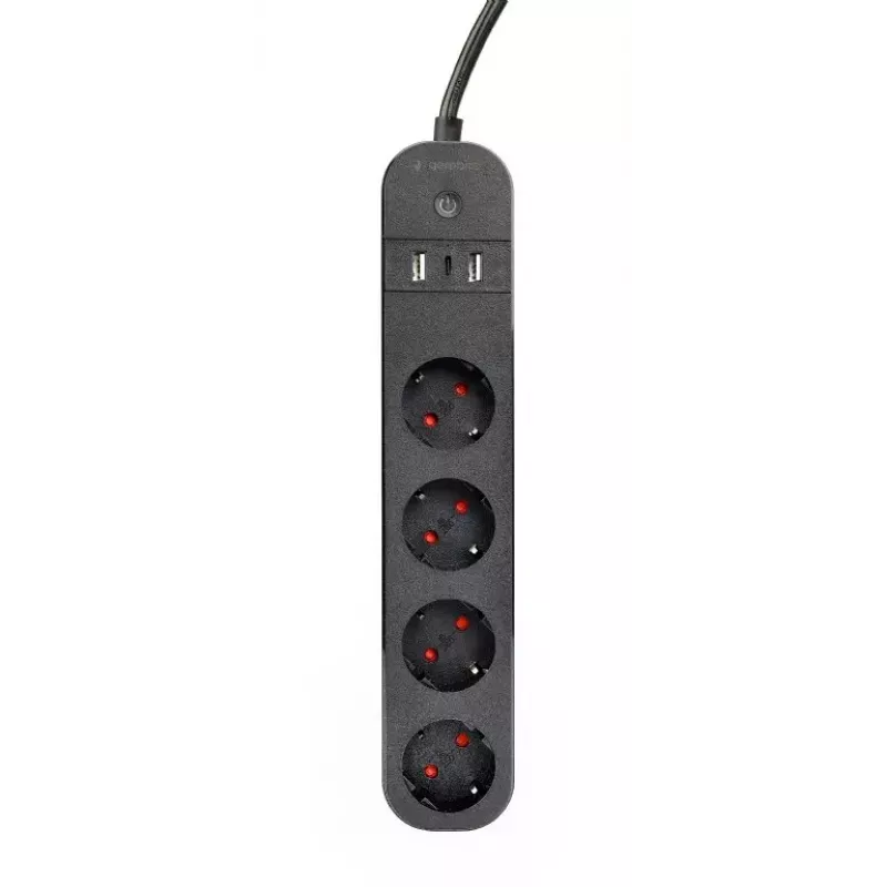 Power Strip Gembird TSL-PS-S4U-01 Smart 4 AC Outlets