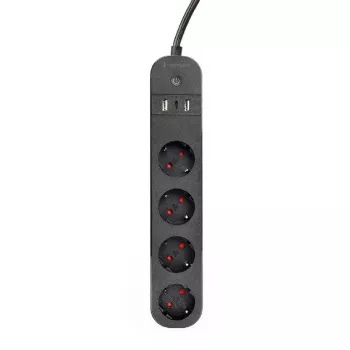 Power Strip Gembird TSL-PS-S4U-01 Smart 4 AC Outlets