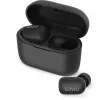Wireless in-ear headphones SAVIO TWS-09 — Bluetooth 5.1, binaural, 20–20000 Hz, 8 h talk time, power bank, USB-C charging, black