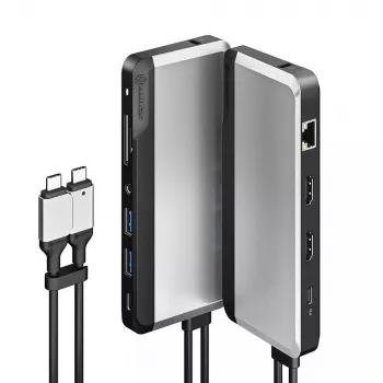 Docking Station ALOGIC 10-in-1 Dual USB-C Super Dock