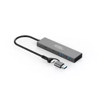 Microconnect UC0066-5G-USB-C-4IN1 interface hub USB-C 4 ports