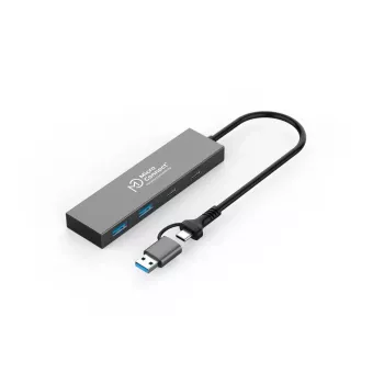 Microconnect UC0066-5G-USB-C-4IN1 interface hub USB-C 4 ports