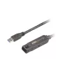 ATEN 15 m USB3.2 Gen1 Extender Cable, 15 m, USB A, USB A, USB 3.2 Gen 1 (3.1 Gen 1), 5 Gbit/s, Black