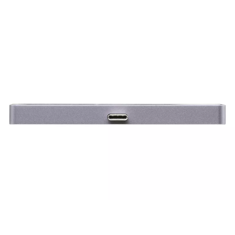 ATEN USB-C Travel Dock with Power Pass-Through, Universal, USB Type-C, Black, Silver