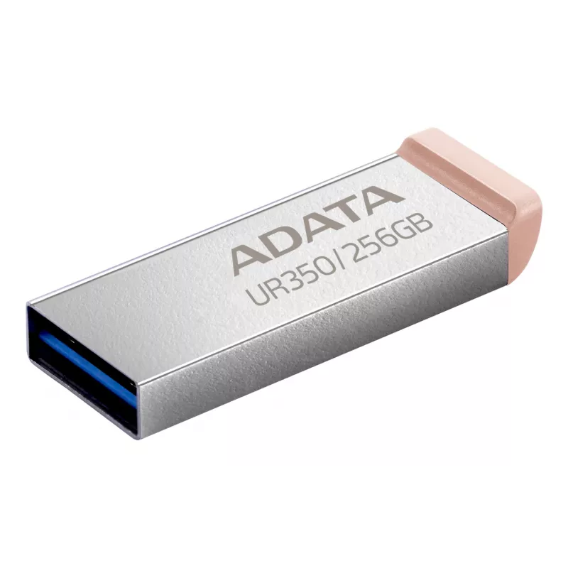 ADATA UR350 USB flash drive 256 GB USB Type-A 3.2 Gen 1 (3.1 Gen 1) Brown, Stainless steel