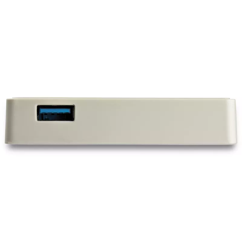 StarTech.com USB C to Gigabit Ethernet Adapter w/USB A Port - White 1Gbps NIC USB 3.0/USB 3.1 Type C Network Adapter - 1GbE USB-C RJ45/LAN TB3 Compatible Windows MacBook Pro Chromebook