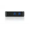 ATEN 2-port USB 3.0 Peripheral Sharing Device, 5 Gbit/s, Micro-USB Type-B, Black, Plastic, 0 - 40 °C, -20 - 60 °C