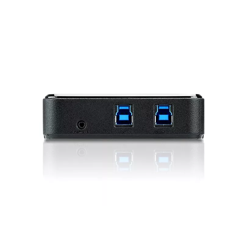 ATEN 2-port USB 3.0 Peripheral Sharing Device, 5 Gbit/s, Micro-USB Type-B, Black, Plastic, 0 - 40 °C, -20 - 60 °C
