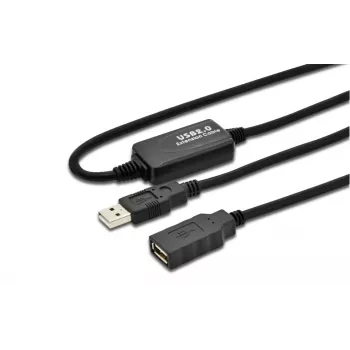 Microconnect USB2.0AAF10A USB cable USB 2.0 10 m USB A Black
