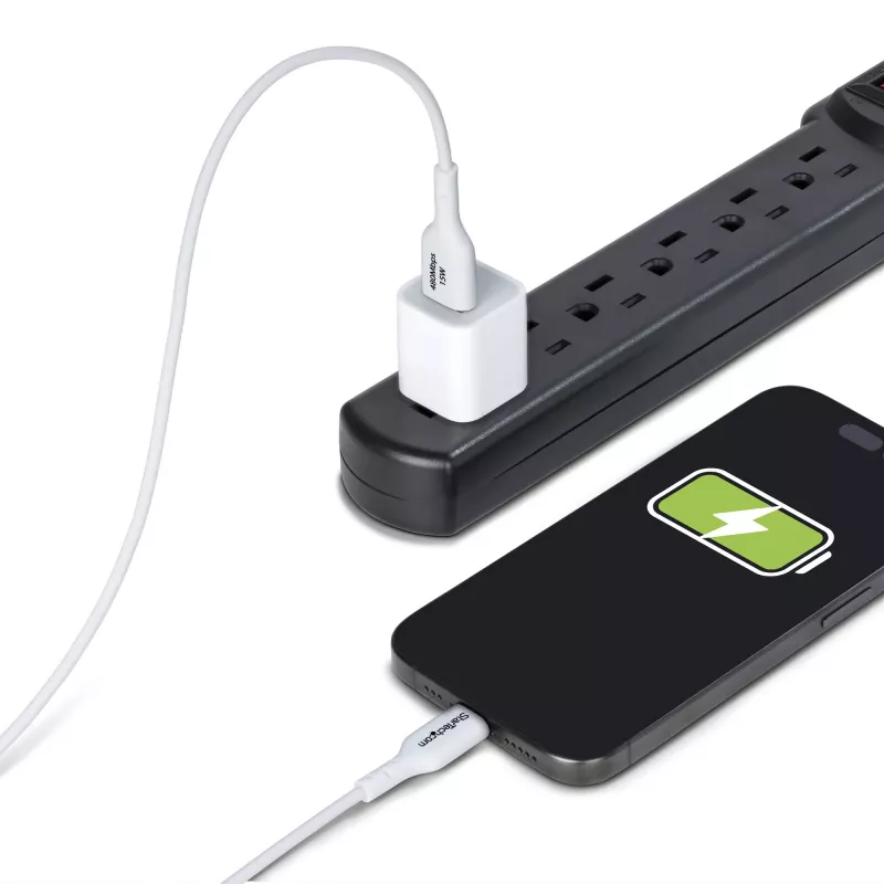 StarTech.com 3m (9.8ft) USB-A to USB-C Charging Cable, Charge & Sync, 3A, USB 2.0, TPE Jacket - White USB Charging Cord