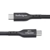 StarTech.com 4m (13ft) USB-A to USB-C Charging Cable, Charge & Sync, 3A, USB 2.0, TPE Jacket - Black USB Charging Cord