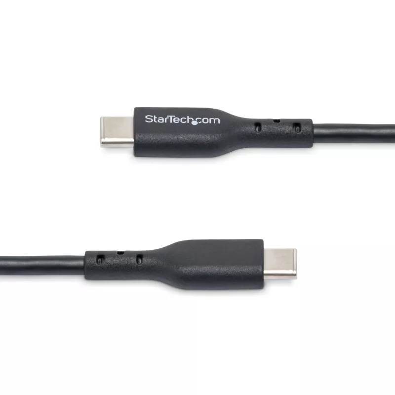 StarTech.com 13ft (4m) USB-C Charging Cable, Charge & Sync, 60W (3A) PD, USB 2.0 Laptop Charger Cable, TPE Jacket - Black USB C Charging Cord