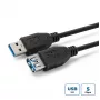 Microconnect USB3.0AAF05B USB cable USB 3.2 Gen 1 (3.1 Gen 1) 0.5 m USB A Black