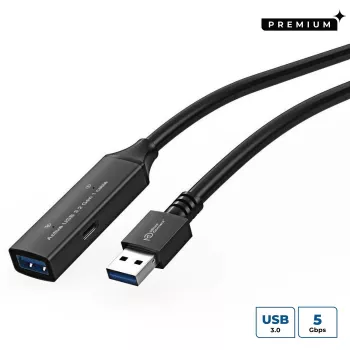 Microconnect USB3.0AAF5A USB cable USB 3.2 Gen 1 (3.1 Gen 1) 5 m USB A Black