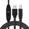 Microconnect Active USB3.0 A-B 7m M-M Black Cable 5 Gbit/s