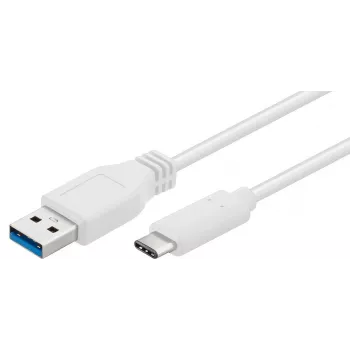 Microconnect USB3.1CA02W USB cable USB 3.2 Gen 1 (3.1 Gen 1) 0.2 m USB C USB A White