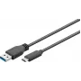 Microconnect USB3.1CA3 USB cable USB 3.2 Gen 1 (3.1 Gen 1) 3 m USB C USB A Black