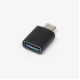 Microconnect USB3.1CAAF cable gender changer USB C USB A Black