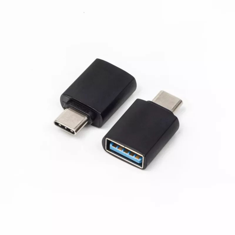 Microconnect USB3.1CAAF cable gender changer USB C USB A Black
