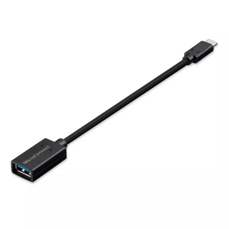 Microconnect USB3.1CAF02BH USB cable USB 3.2 Gen 1 (3.1 Gen 1) 0.2 m USB C USB A Black