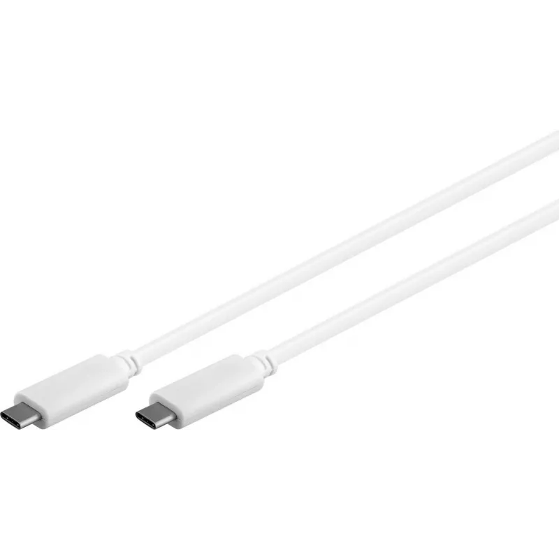 Microconnect USB3.1CC1W USB cable USB 3.2 Gen 2 (3.1 Gen 2) 1 m USB C White
