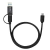 Microconnect USB3.1CCA1 USB cable USB 3.2 Gen 1 (3.1 Gen 1) 1 m USB C Black