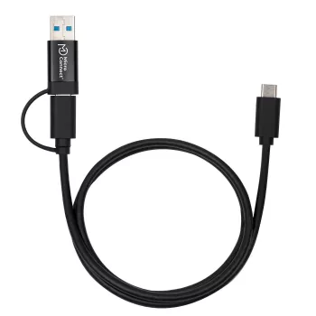 Microconnect USB3.1CCA1 USB cable USB 3.2 Gen 1 (3.1 Gen 1) 1 m USB C Black