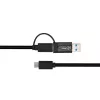 Microconnect USB3.1CCA1 USB cable USB 3.2 Gen 1 (3.1 Gen 1) 1 m USB C Black