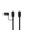 Microconnect USB3.1CCA1 USB cable USB 3.2 Gen 1 (3.1 Gen 1) 1 m USB C Black