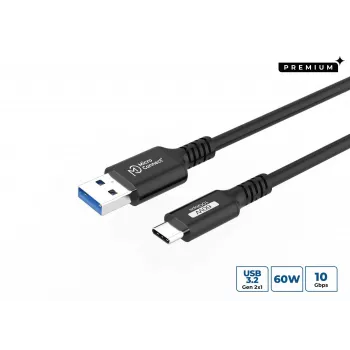 Microconnect USB3.2AC1 USB cable USB 3.2 Gen 2 (3.1 Gen 2) 1 m USB C USB A Black
