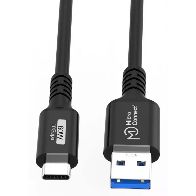 Microconnect USB3.2AC1 USB cable USB 3.2 Gen 2 (3.1 Gen 2) 1 m USB C USB A Black