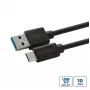 Microconnect USB3.2CA05 USB cable USB 3.2 Gen 2 (3.1 Gen 2) 0.5 m USB A USB C Black