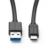 Microconnect USB3.2CA05 USB cable USB 3.2 Gen 2 (3.1 Gen 2) 0.5 m USB A USB C Black
