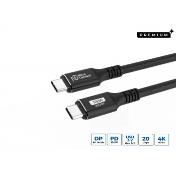 Microconnect USB3.2CC5 USB cable USB 3.2 Gen 2 (3.1 Gen 2) 5 m USB C Black