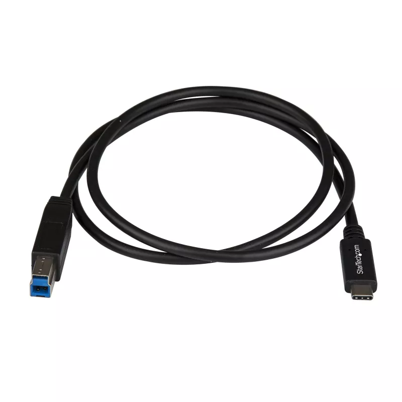 StarTech.com 3.3ft (1m) USB-B to USB-C Cable, USB 10Gbps, Data Cord, USB 3.2 Gen 2, USB-C Data Transfer Cable