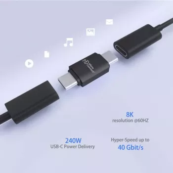 Microconnect USB4-CC-240W USB cable 0 m USB C Black