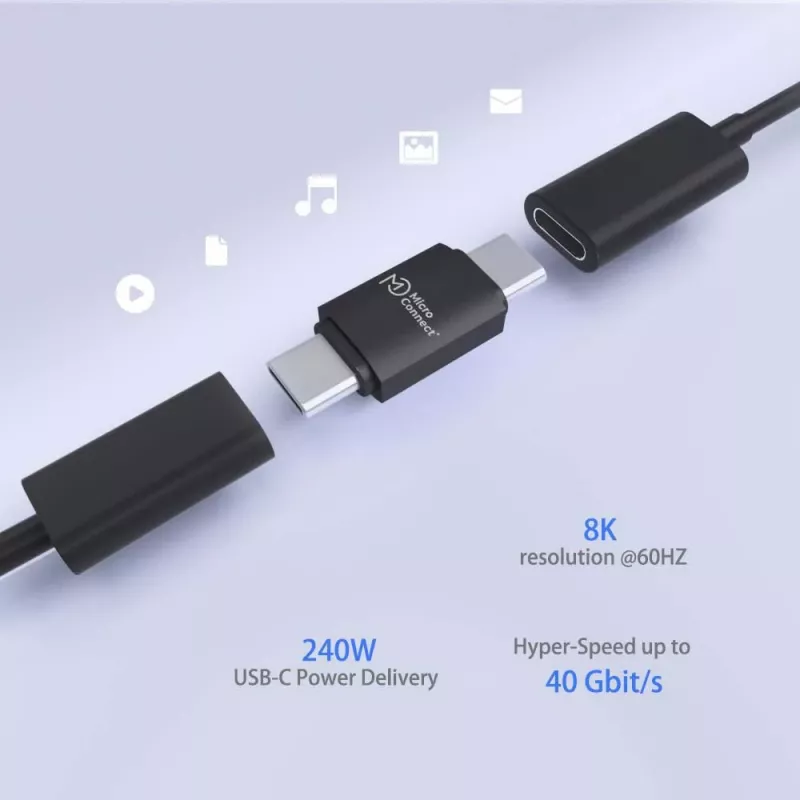 Microconnect USB4-CC-240W USB cable 0 m USB C Black
