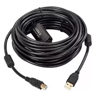 Microconnect USBAB20B-ACTIVE USB cable USB 2.0 20 m USB A USB B Black