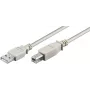 Microconnect USBAB3 USB cable USB 2.0 3 m USB A USB B White
