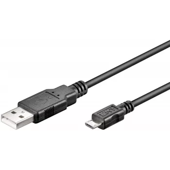 Microconnect USBABMICRO3 USB cable USB 2.0 3 m USB A Micro-USB B Black