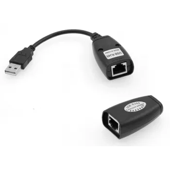 Microconnect USBEXT60M network extender Network transmitter & receiver Black