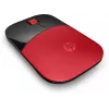 HP Z3700 Red Wireless Mouse, Ambidextrous, Optical, RF Wireless, 1200 DPI, Red