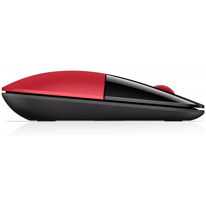 HP Z3700 Red Wireless Mouse, Ambidextrous, Optical, RF Wireless, 1200 DPI, Red