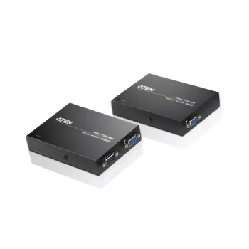 ATEN VGA Over Cat5e/6 Video Extender 150meter, 1920 x 1200 pixels, AV transmitter & receiver, 150 m, Wired, Black